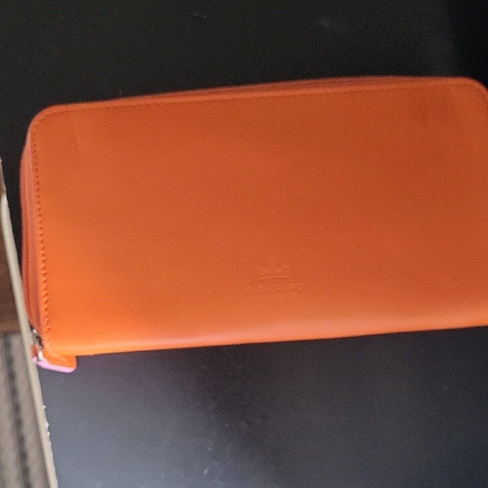 Baekgaard Orange Leather Wallet